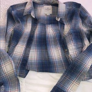 2 American Eagle Boyfriend Fit Flannels